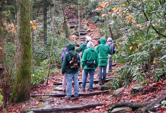 Group on the Tanawha Trail by Simon Thompson